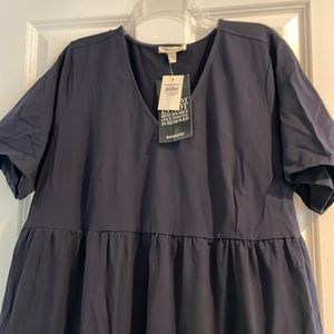 Short sleeve tiered dress